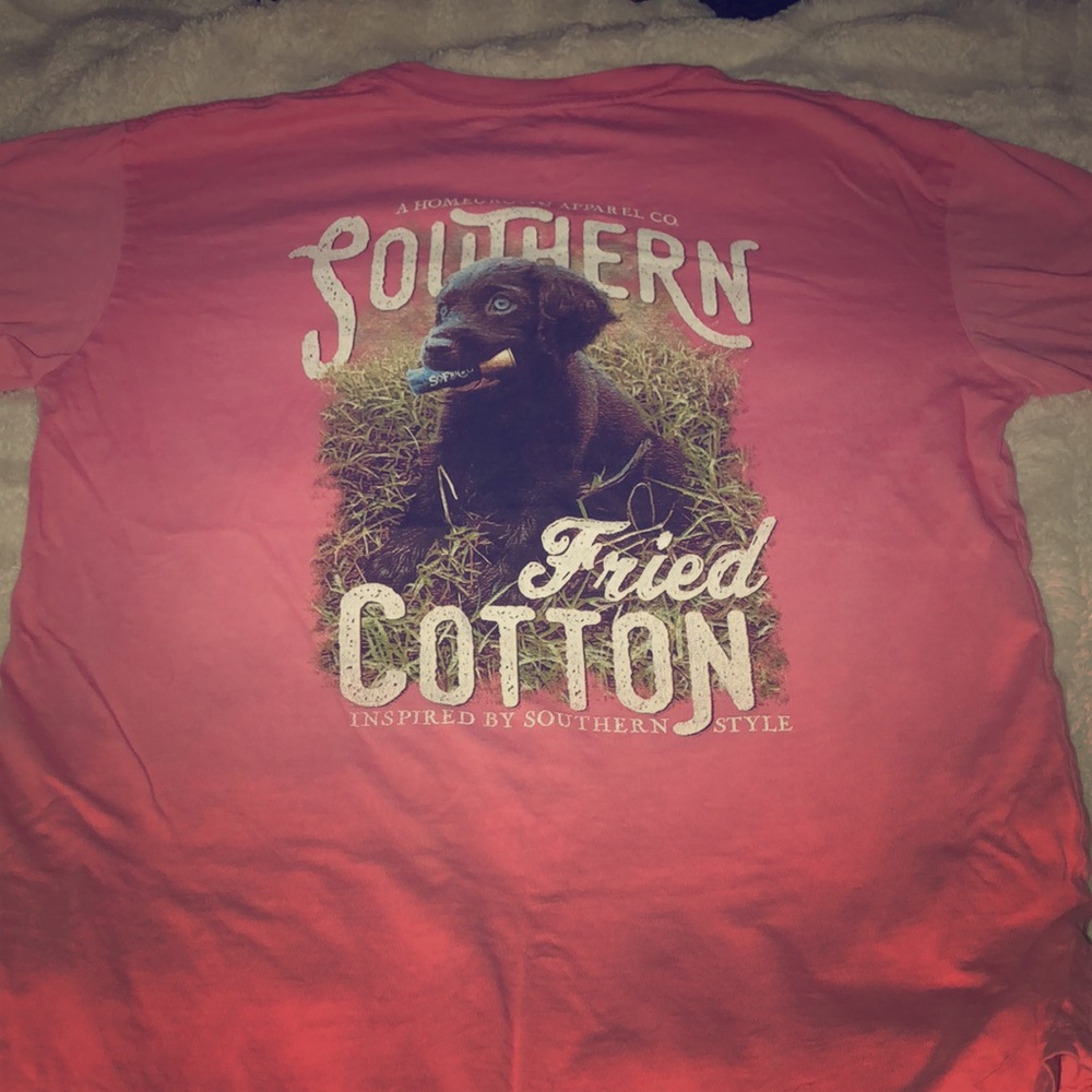 Southern fried cotton, dog & shell 💙🇺🇸